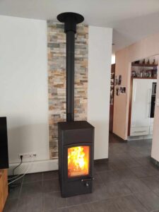 installation poele à bois Austroflamm Lucy Cook proche de Rodez
